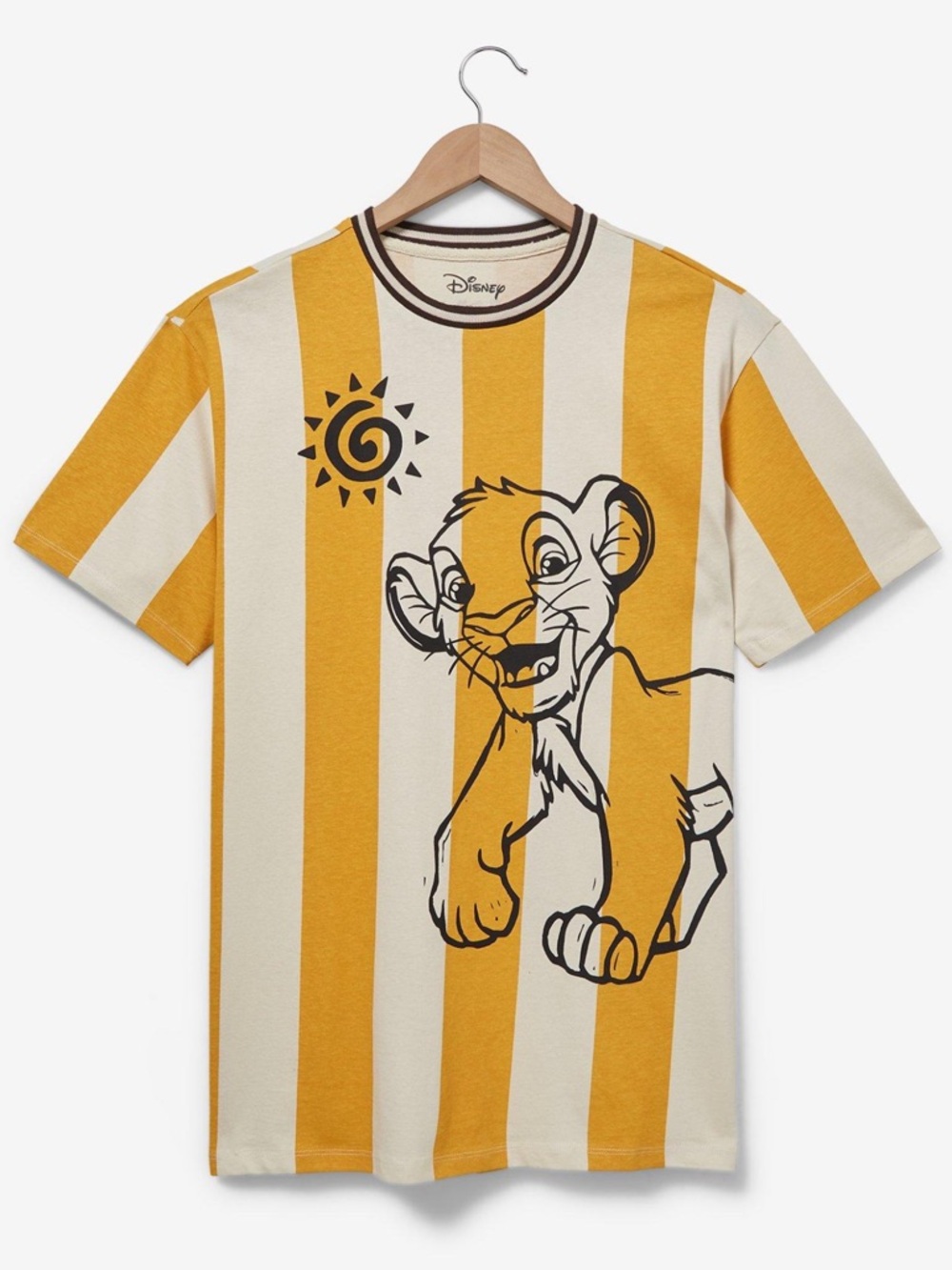 Disney The Lion King Simba Striped Unisex T-Shirt - BoxLunch Exclusive - GUC